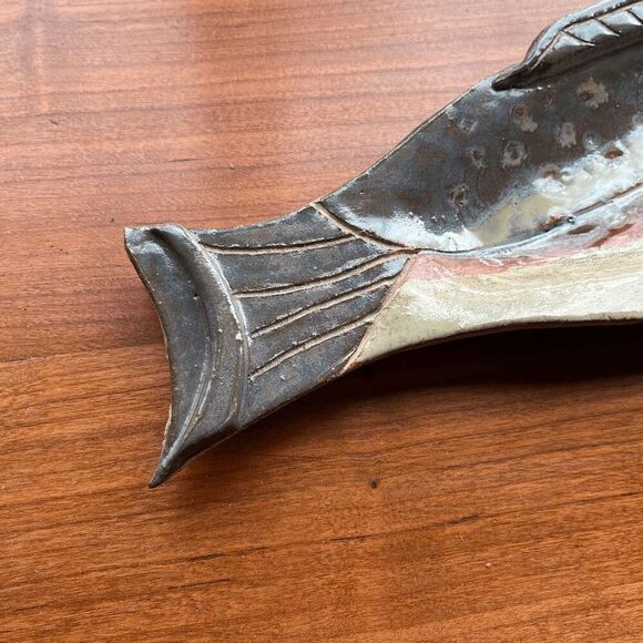 Handmade Ceramic Fish Dish by Robin’s Nest Pottery - Rustic Artisan Decor - Picture 5 of 8